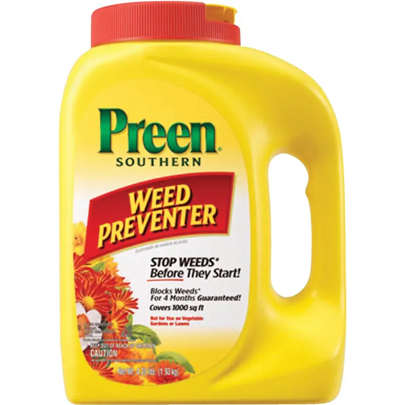 Preen Southern Weed & Grass Preventer – Ready-To-Use Granules, 4.25-Lb Bag 1