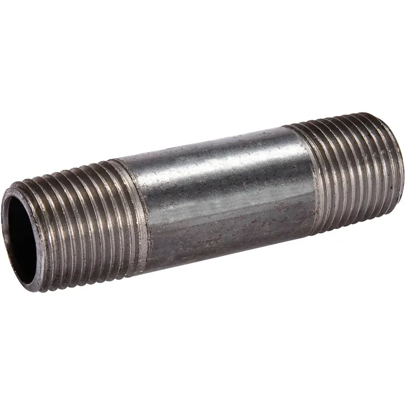 Southland Black Iron Nipple – 1/8" × 1-1/2", Schedule 40 Steel 1