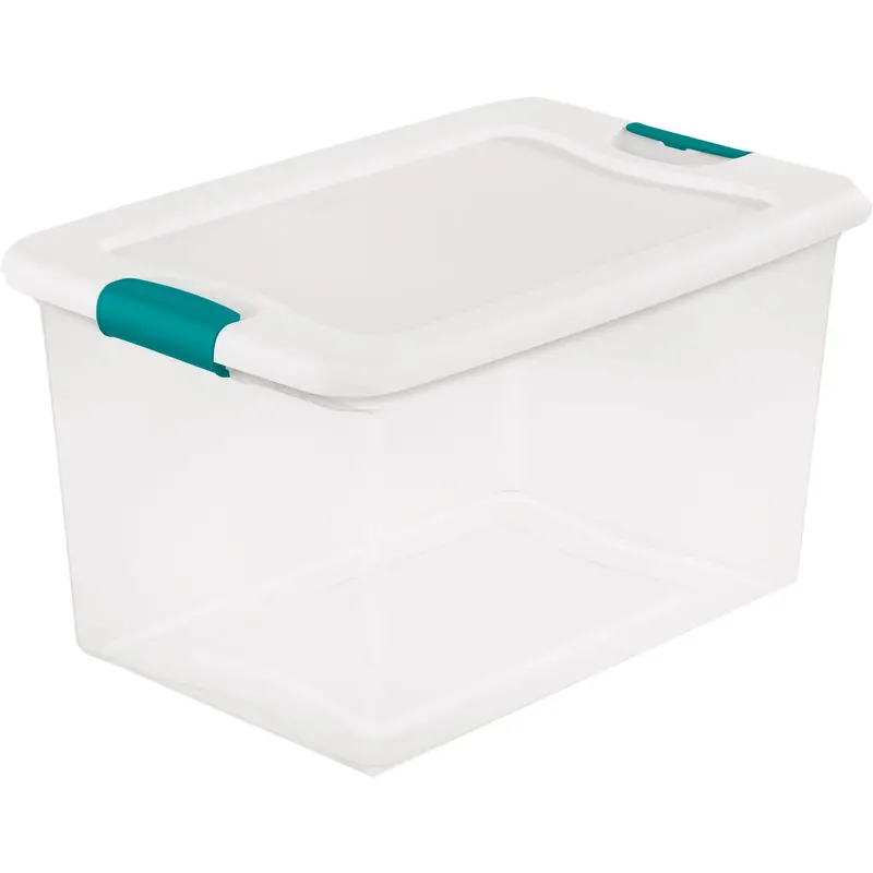 Sterilite Latching Storage Tote – 64-Quart Capacity, White 1